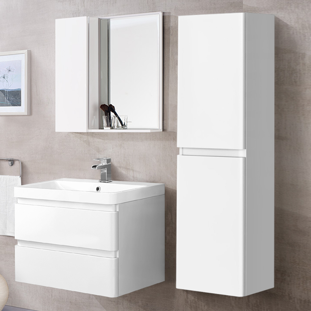 Bathroom Wall Cabinets White Gloss - Image to u
