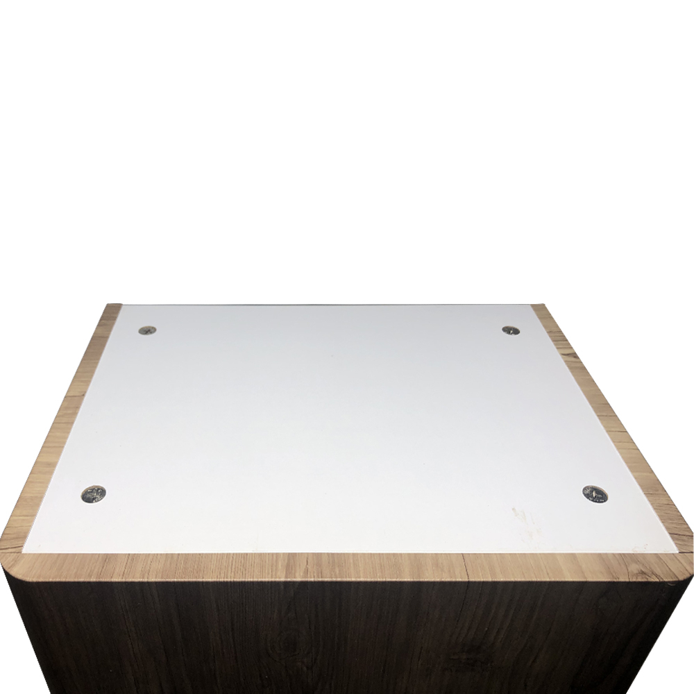 1400mm Right Hand Grey Oak Effect Tall Cupboard Storage