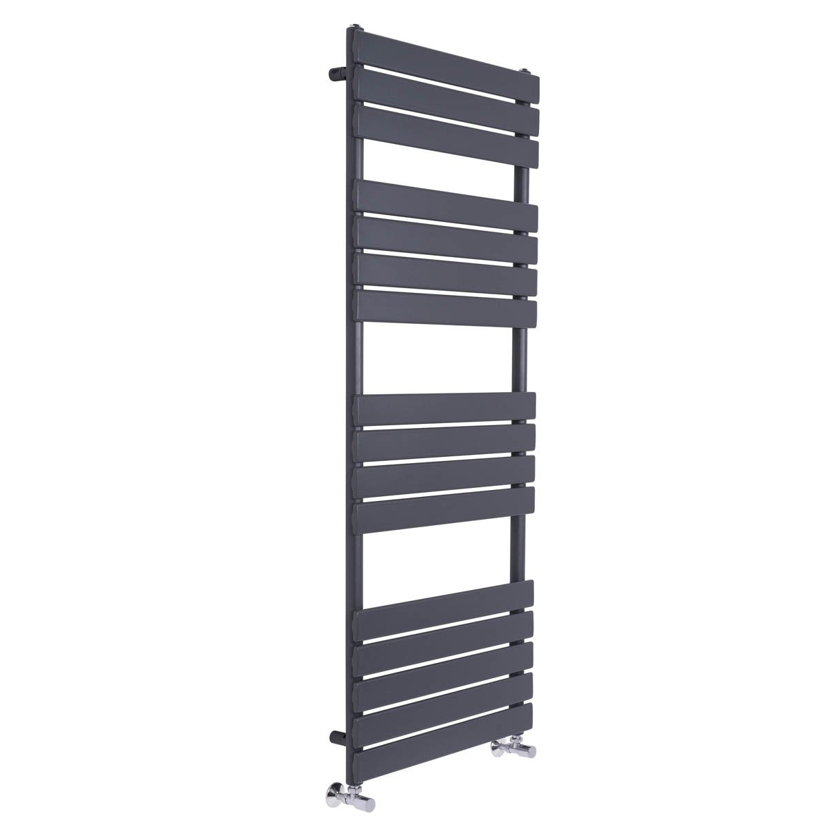 Designer Flat Panel Heated Bathroom Towel Rail Radiator Chrome