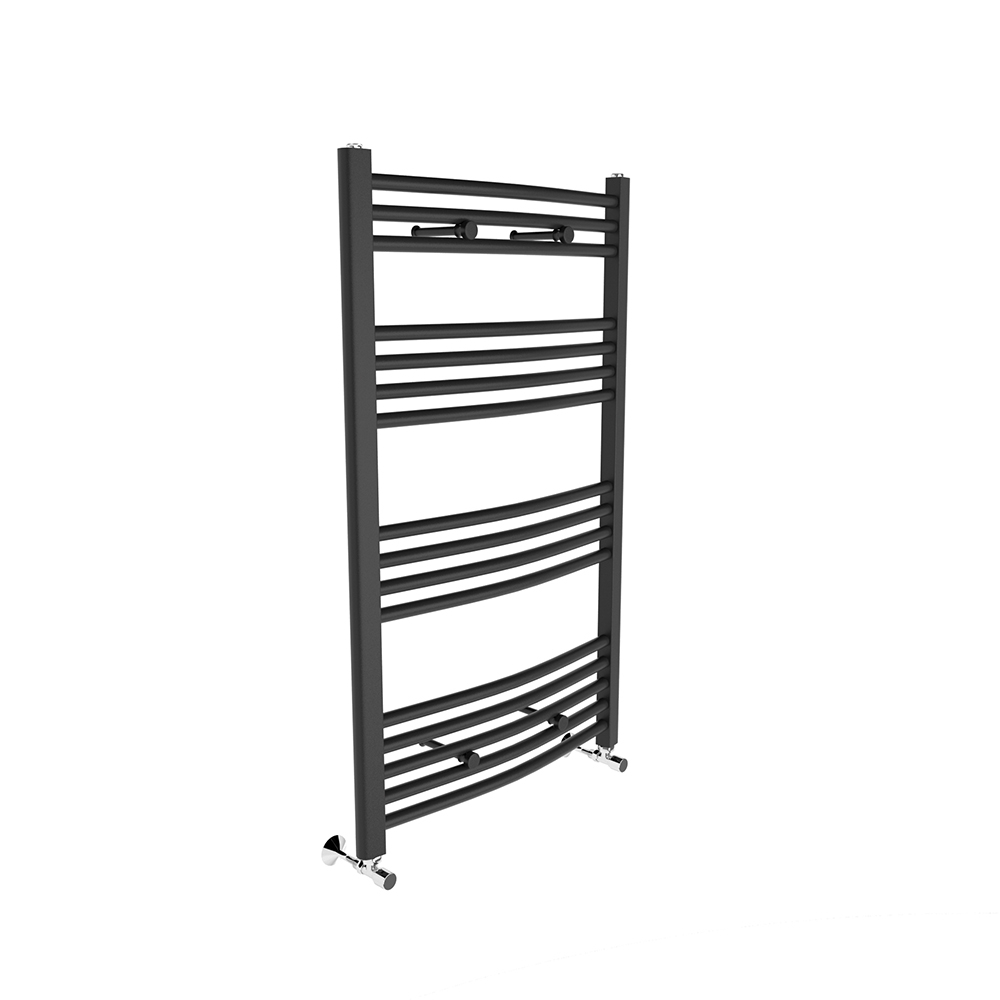 Towel Radiator Grey Anthracite Curved Heated Towel Rail Bathroom Radiators eBay