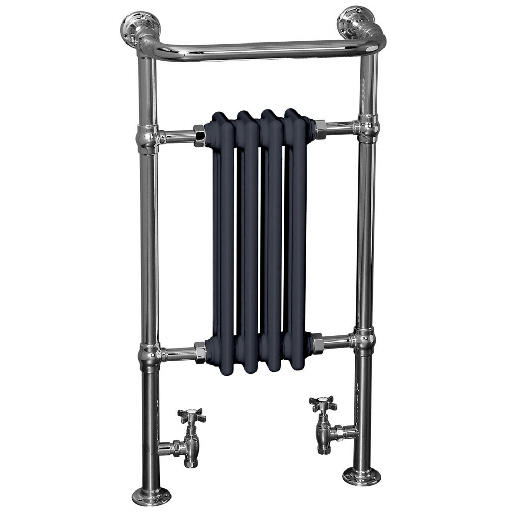 Traditional Radiator Victorian Heated Bathroom GreyChrome Towel Rail