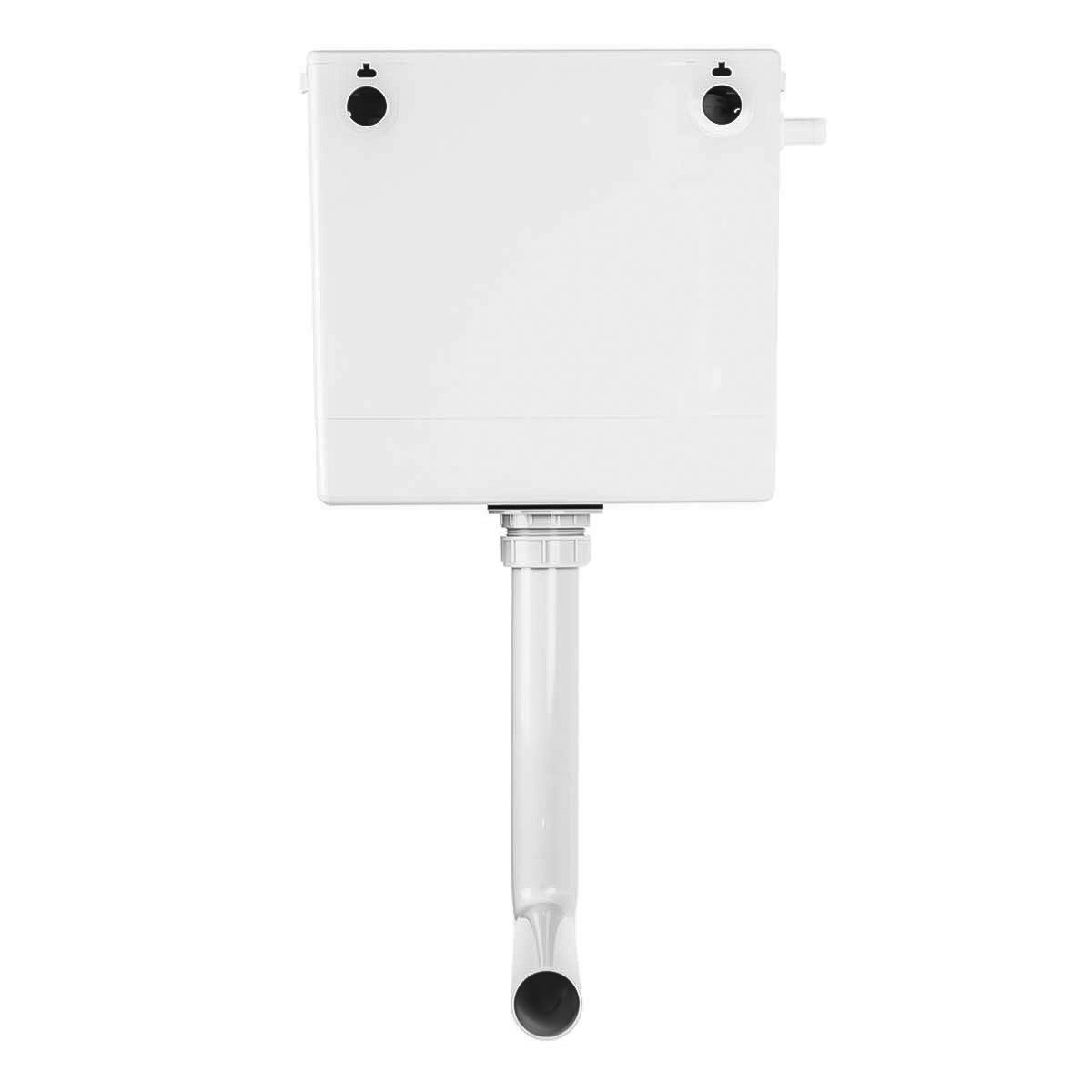 Dual Flush Concealed Toilet Cistern with Top Access + Chrome Push